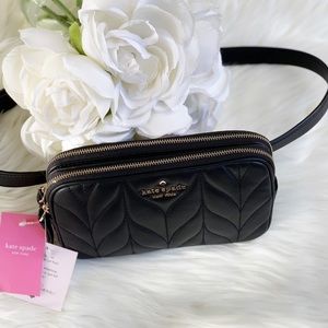 briar lane quilted double zip belt bag